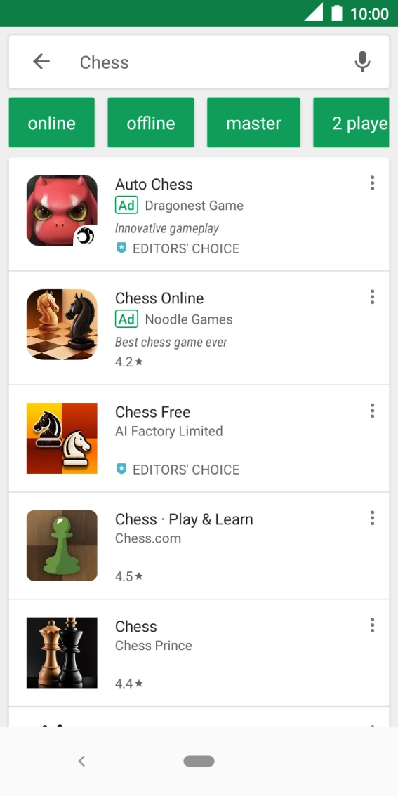 Press the required app.