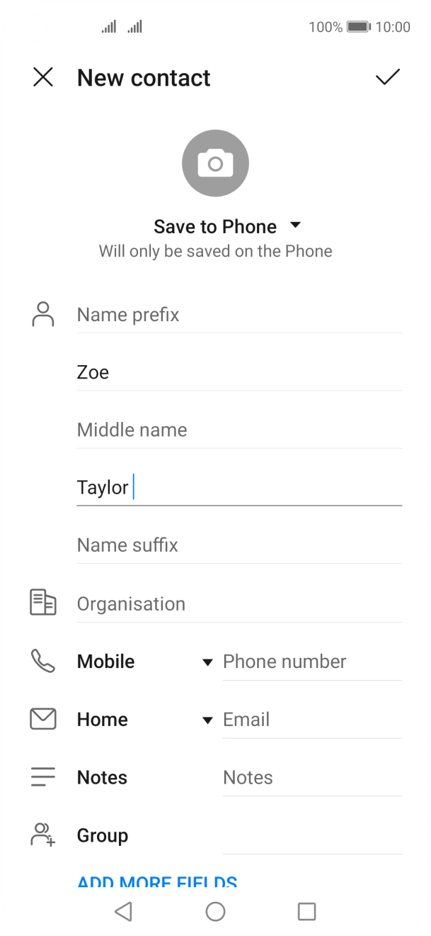 Press Phone number and key in the required phone number.