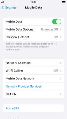 Press Mobile Data Network.