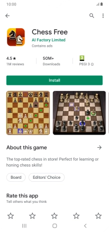 Press Install and follow the instructions on the screen to install the app.