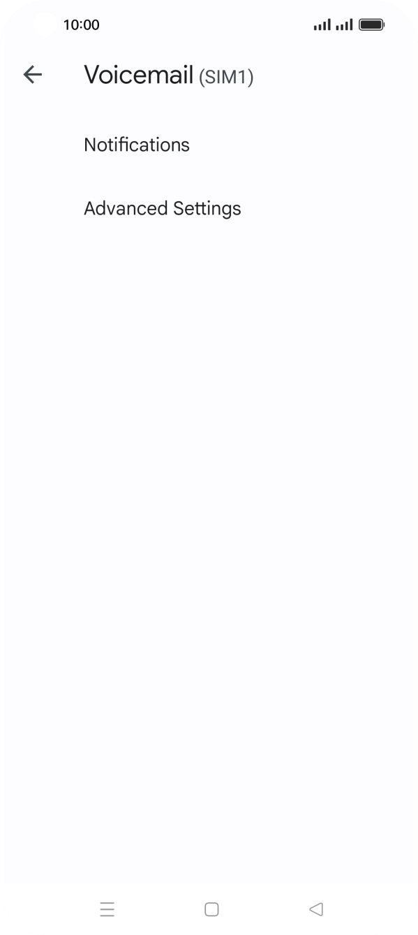 Press Advanced Settings. Press Advanced Settings.