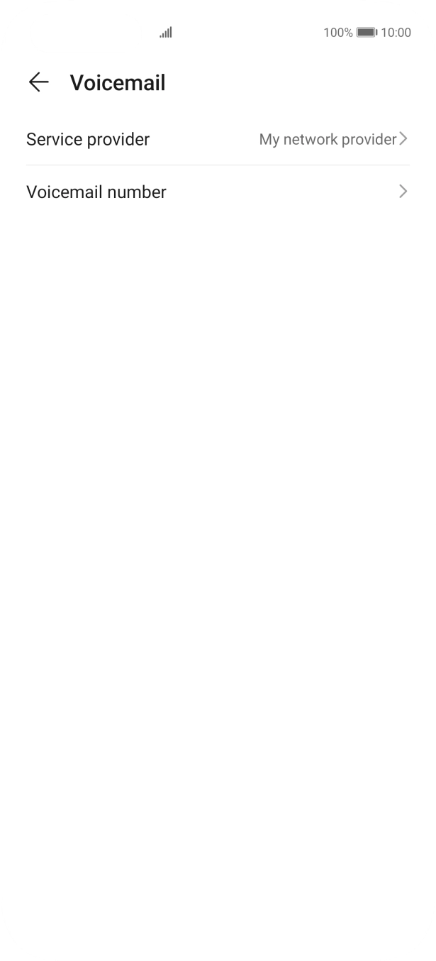 Press Voicemail number.