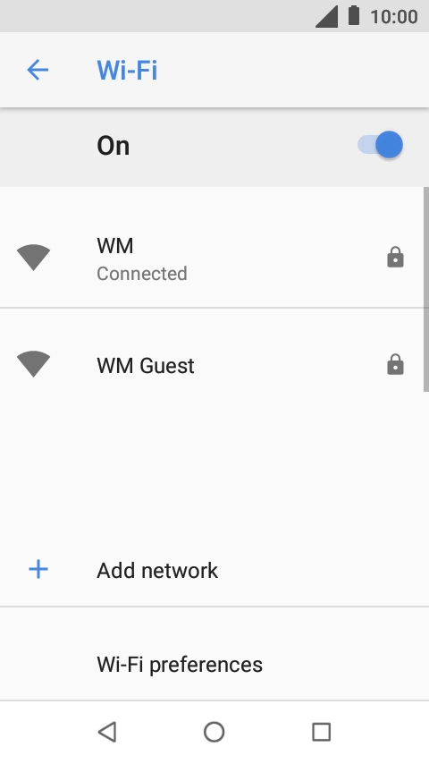 Press the Home key to return to the home screen.