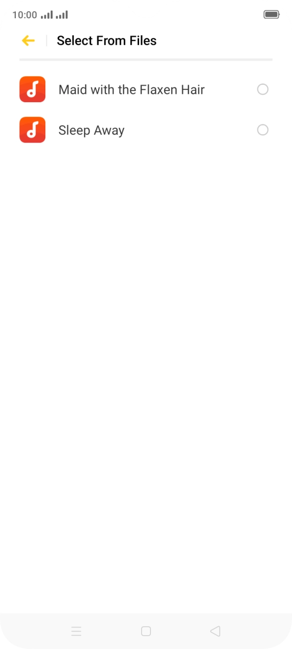 Press the required ring tones to hear them.