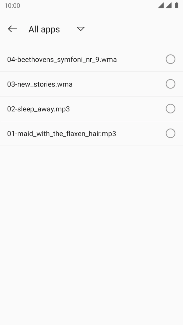 Press the required ring tones to hear them.