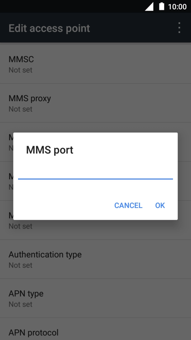 Key in 8080 and press OK. Key in 8080 and press OK.
