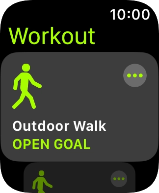 Press the required training activity to start it. Press the required training activity to start it.