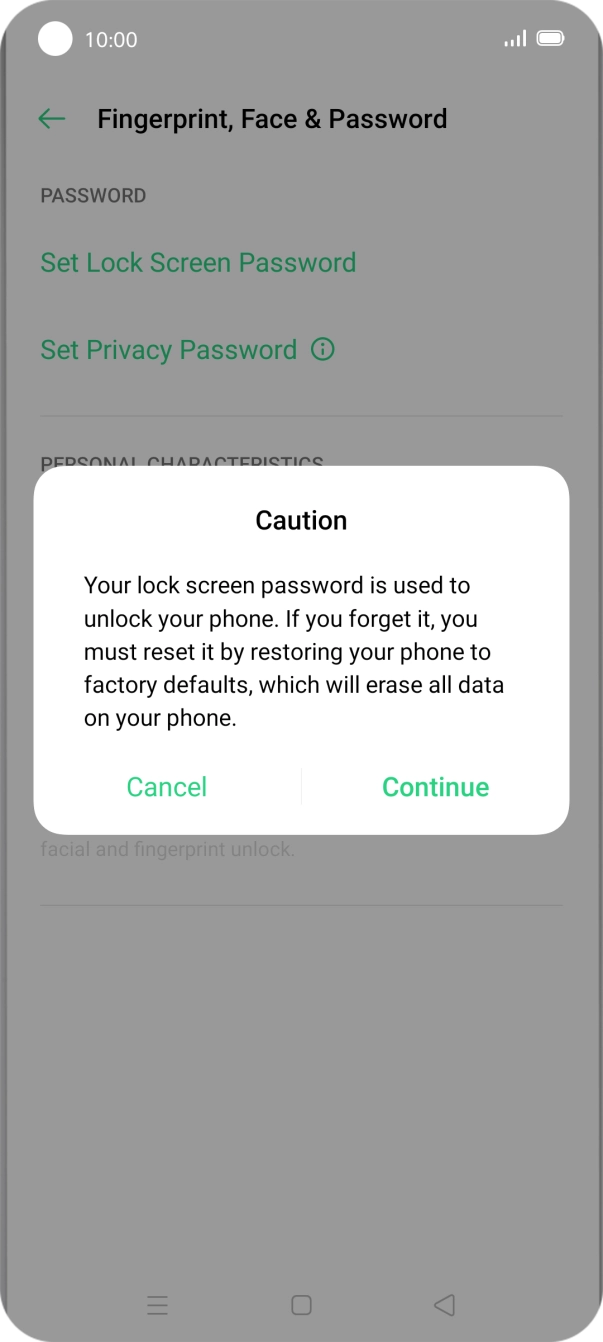 Press Continue. Press Continue.