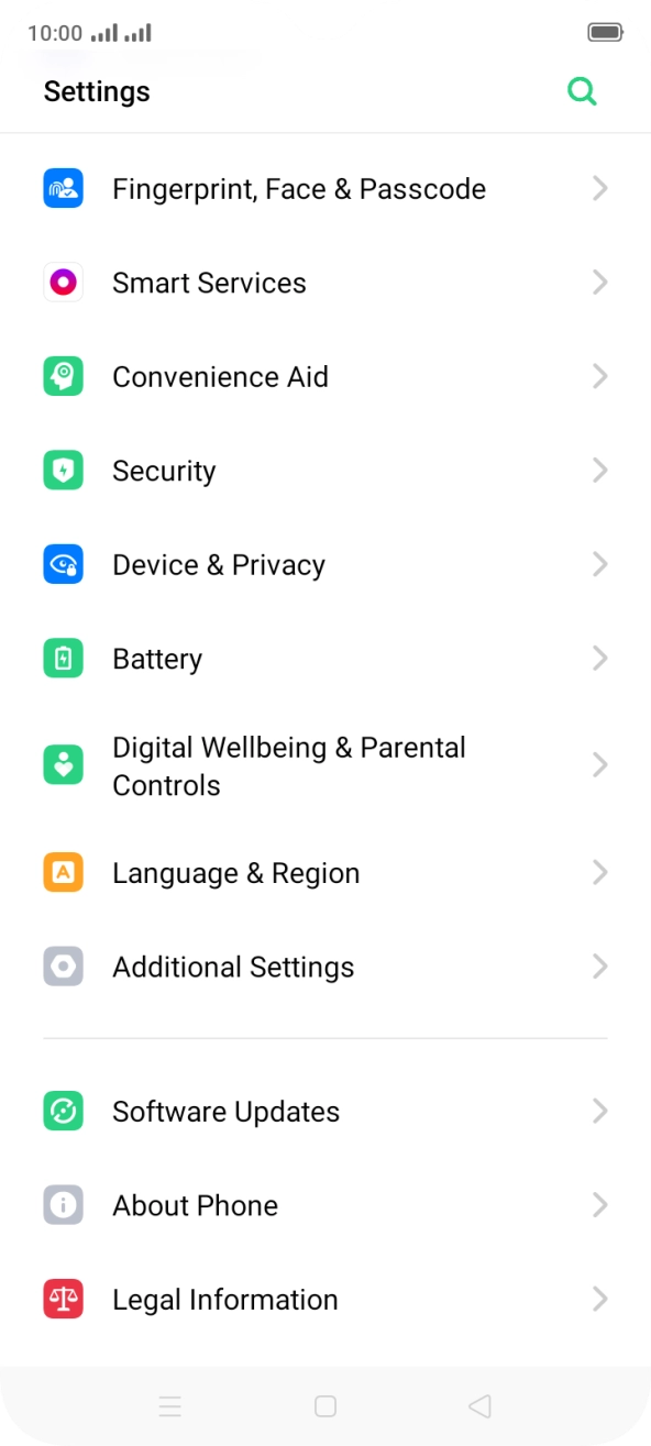 Press Fingerprint, Face & Passcode. Press Fingerprint, Face & Passcode.