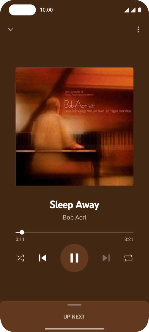 Press arrow right to go to the next audio file.