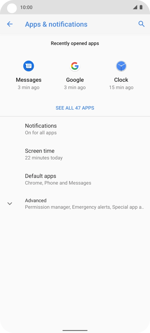 Press SEE ALL APPS. Press SEE ALL APPS.