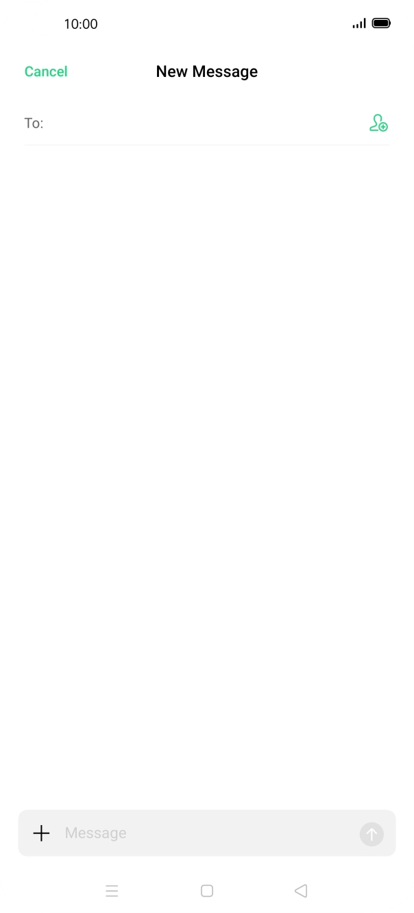 Press the search field and key in the first letters of the recipient's name. Press the search field and key in the first letters of the recipient's name.