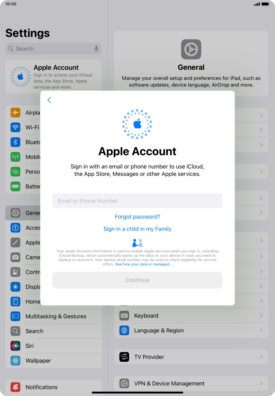 Press Email or Phone Number and key in the username for your Apple ID. Press Email or Phone Number and key in the username for your Apple ID.