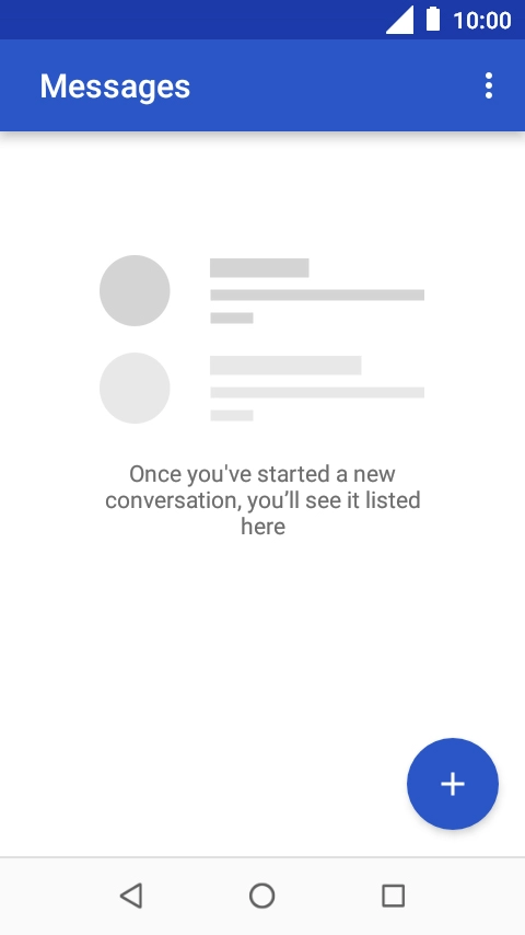 Press the new message icon. Press the new message icon.