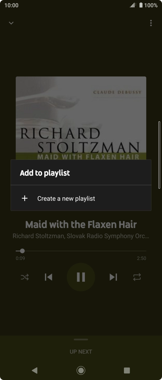 Press Create a new playlist.