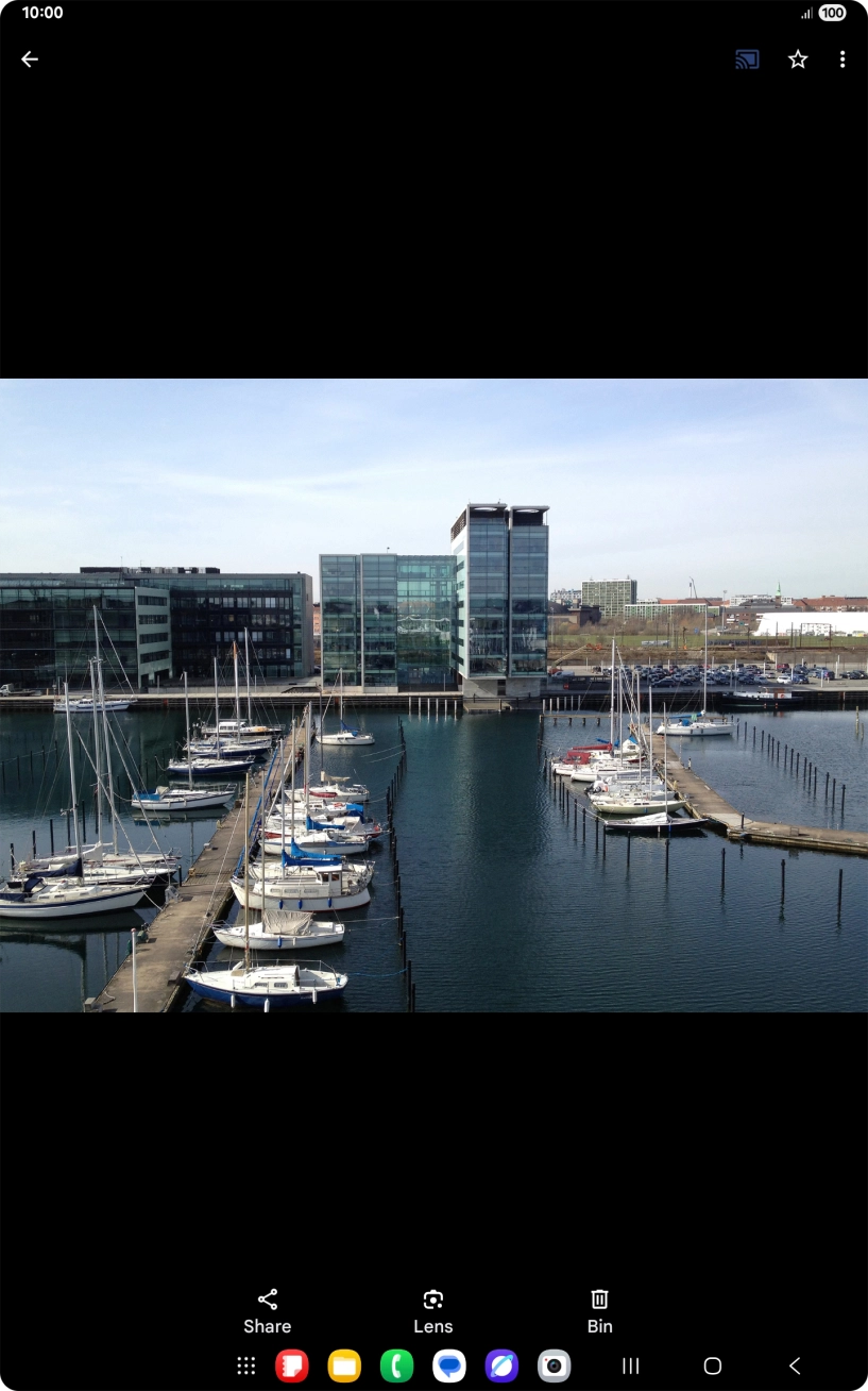 The media content from your tablet will now play on the selected device. You can use your tablet to control the playback of the media content on the other device.