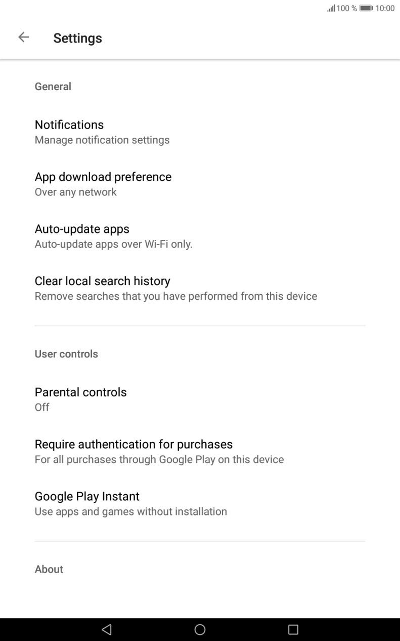 Press Auto-update apps. Press Auto-update apps.