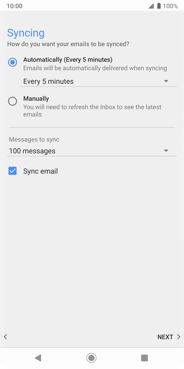 Press the drop down list below 'Automatically'.