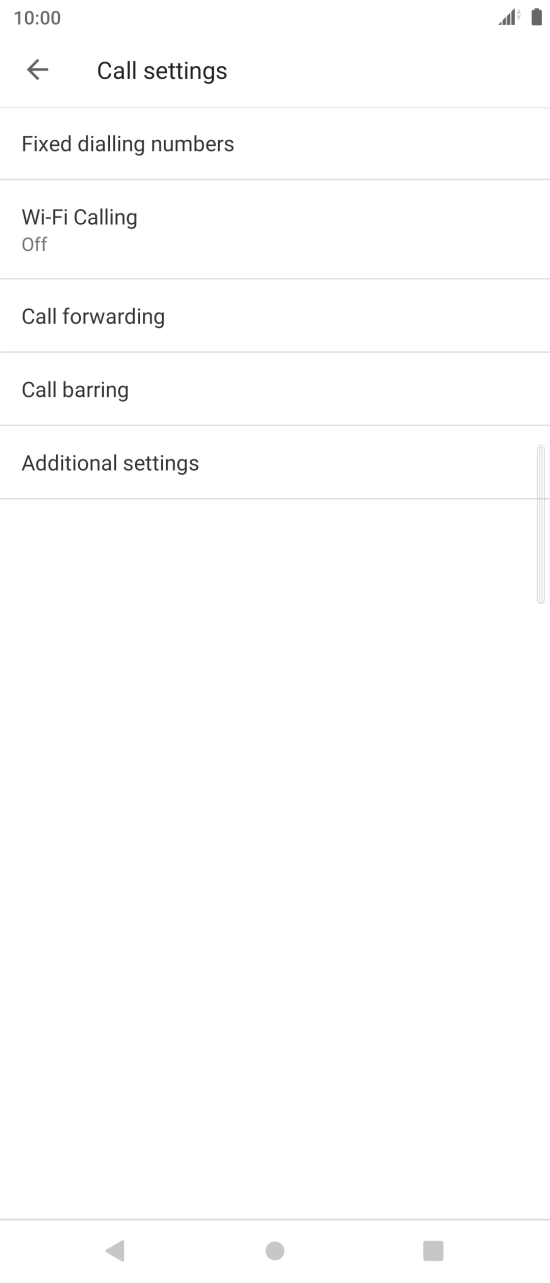 Press Additional settings. Press Additional settings.