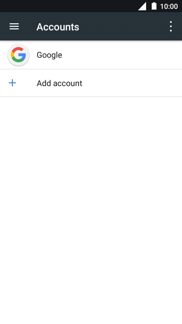 Press Add account. Press Add account.