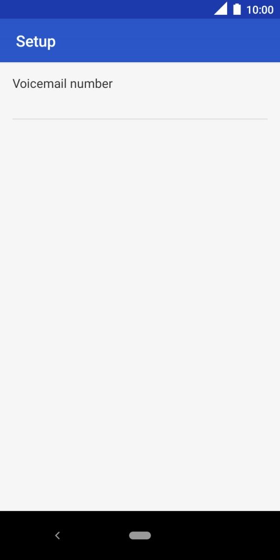 Press Voicemail number.