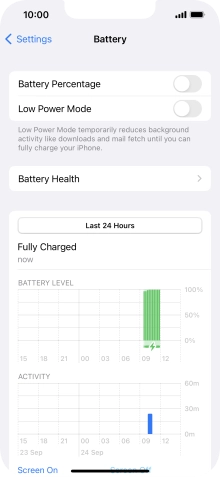 Press the indicator next to 'Low Power Mode' to turn on the function.