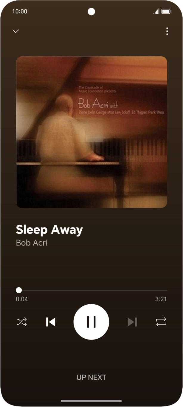 Press arrow right to go to the next audio file.