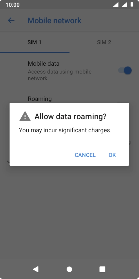If you turn on the function, press OK.
