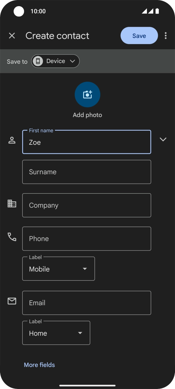 Press Surname and key in the required last name.