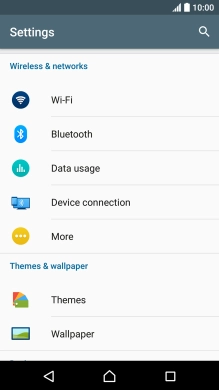 Press Data usage.