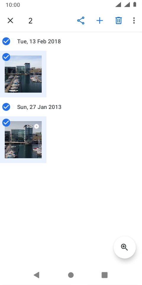Press the share icon. Press the share icon.