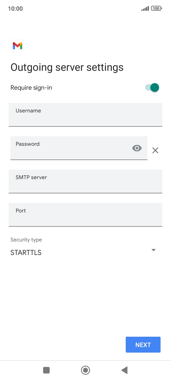 Press the indicator next to 'Require sign-in' to turn on the function.