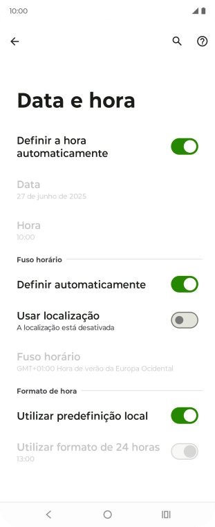 Prima a tecla de início para terminar e voltar ao ecrã inicial.