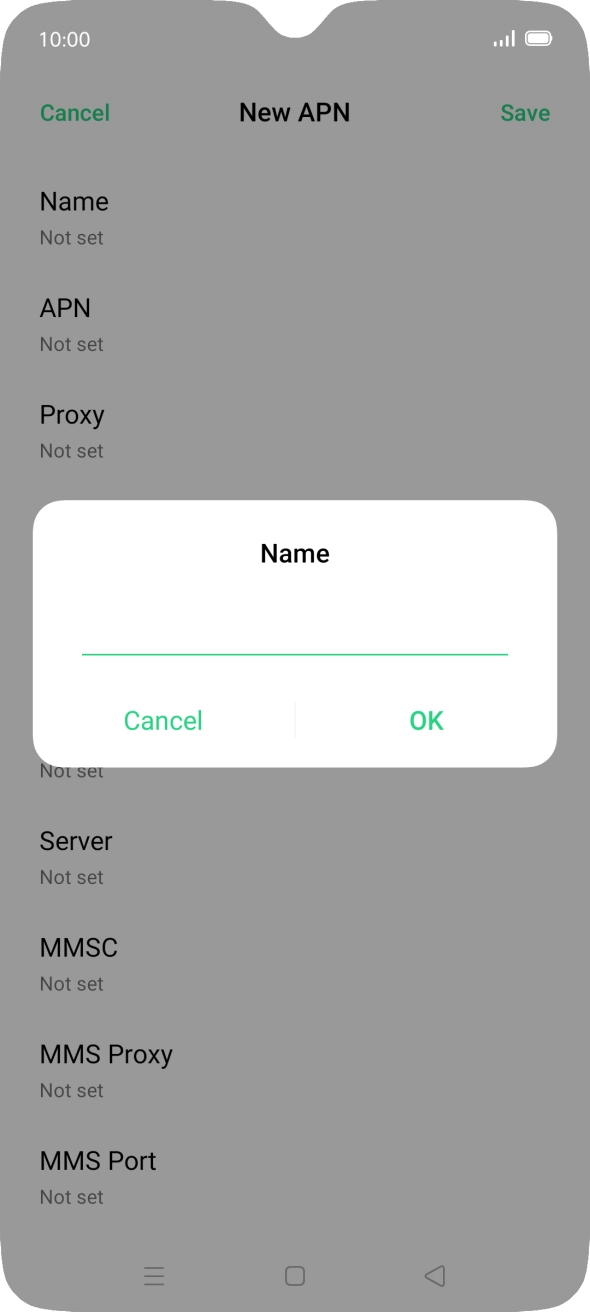 Key in O2 UK MMS and press OK. Key in O2 UK MMS and press OK.