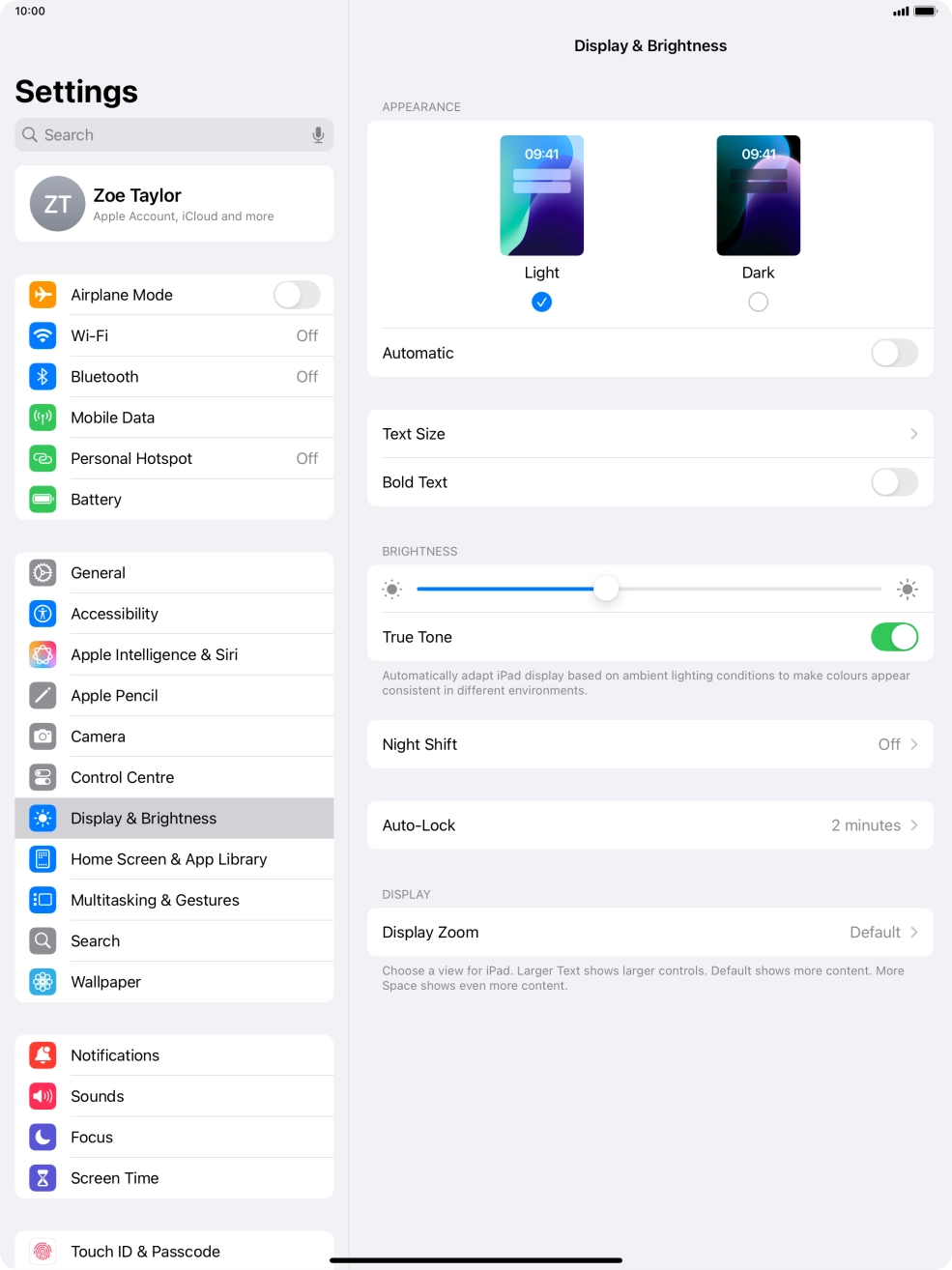 Press Dark. Press Dark.