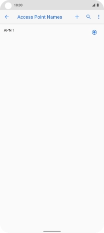 Press the new data connection icon.