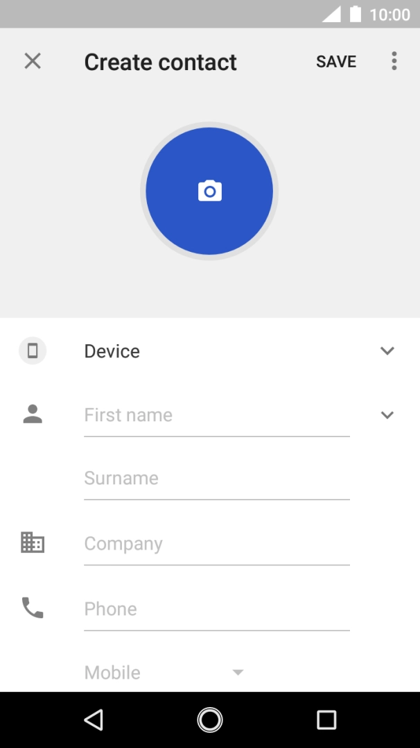 Press First name and key in the required first name.