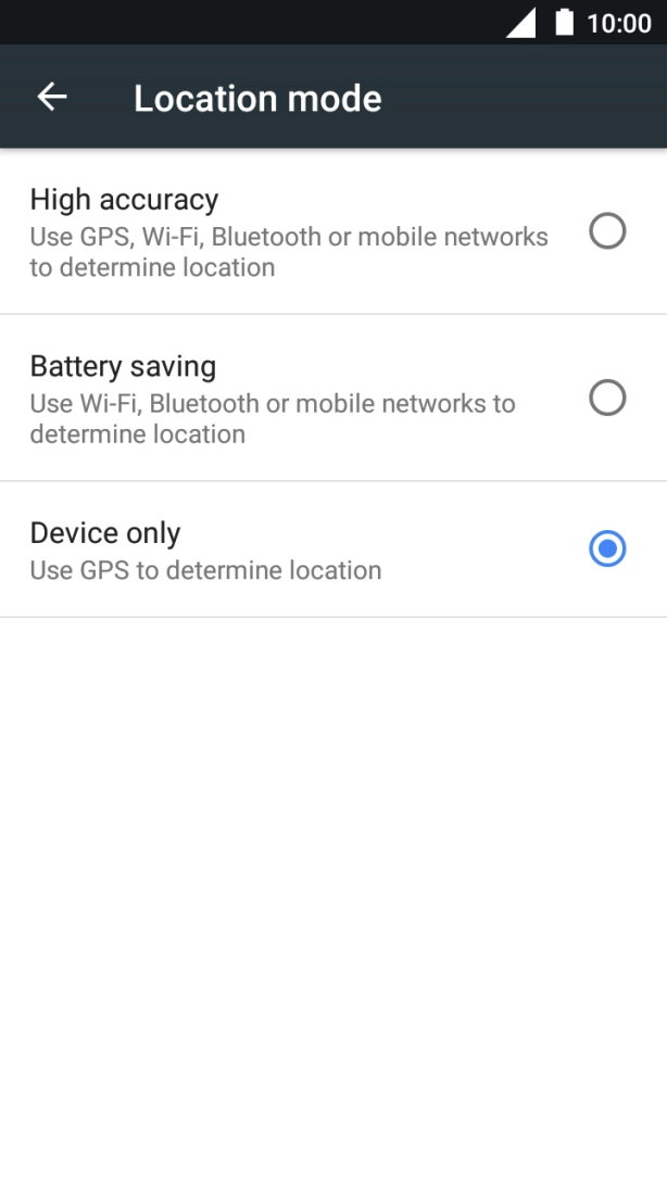 If you select High accuracy, your phone can find your exact position using the GPS satellites, the mobile network and nearby WiFi networks. Satellite-based GPS requires a clear view of the sky. If you select High accuracy, your phone can find your exact position using the GPS satellites, the mobile network and nearby WiFi networks. Satellite-based GPS requires a clear view of the sky.