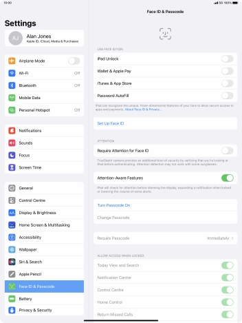 Press Set Up Face ID.