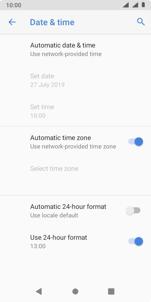 Press the Home key to return to the home screen.