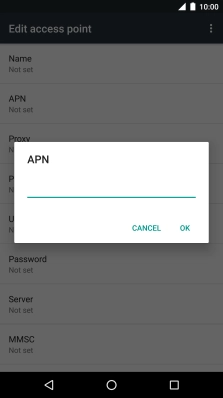 Key in wap.o2.co.uk and press OK.