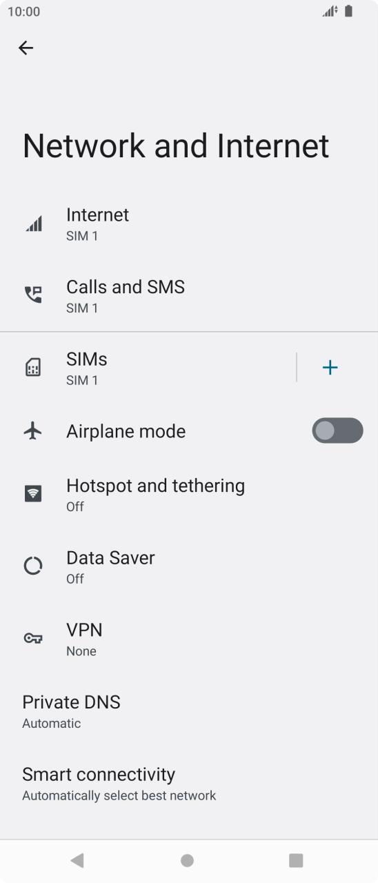 Press Hotspot and tethering. Press Hotspot and tethering.