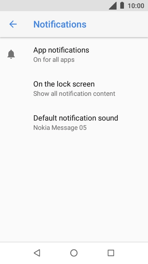 Press App notifications.