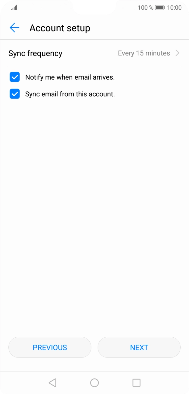 Press the drop down list next to 'Sync frequency'.