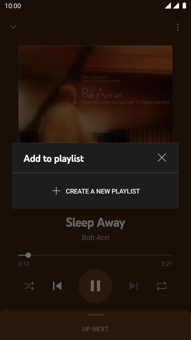 Press CREATE A NEW PLAYLIST.