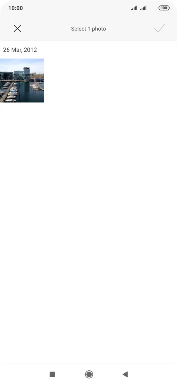 Press the required picture. Press the required picture.