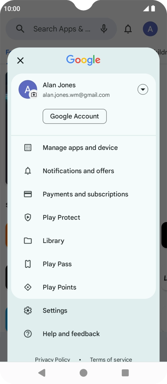 Press Settings. Press Settings.