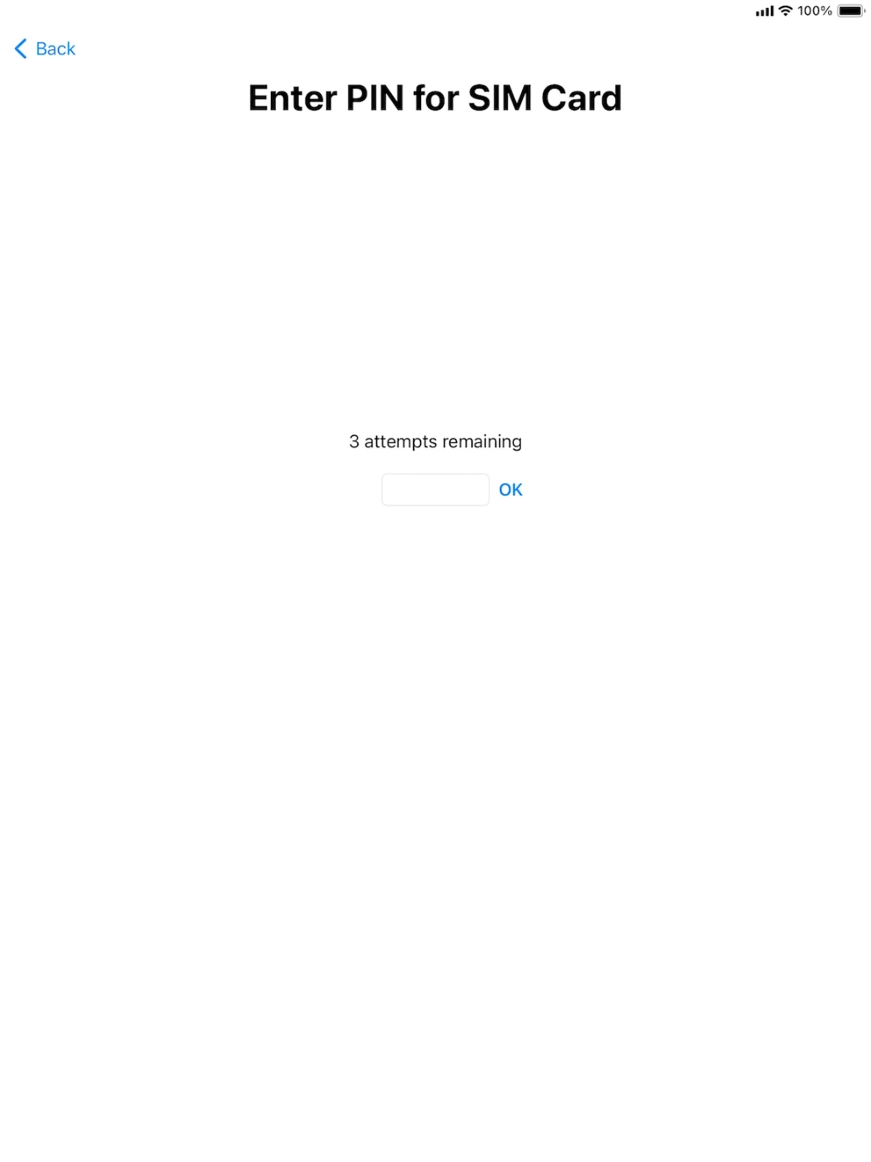 If your SIM is locked, key in your SIM PIN and press OK. The default SIM PIN is 0000.