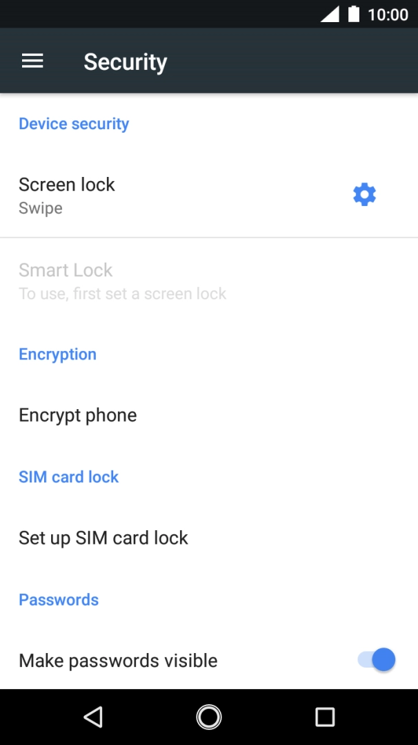 Press Screen lock. Press Screen lock.