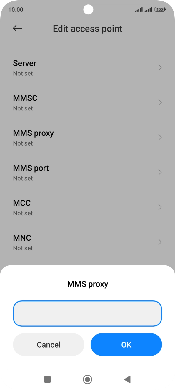 Key in 82.132.254.1 and press OK. Key in 82.132.254.1 and press OK.